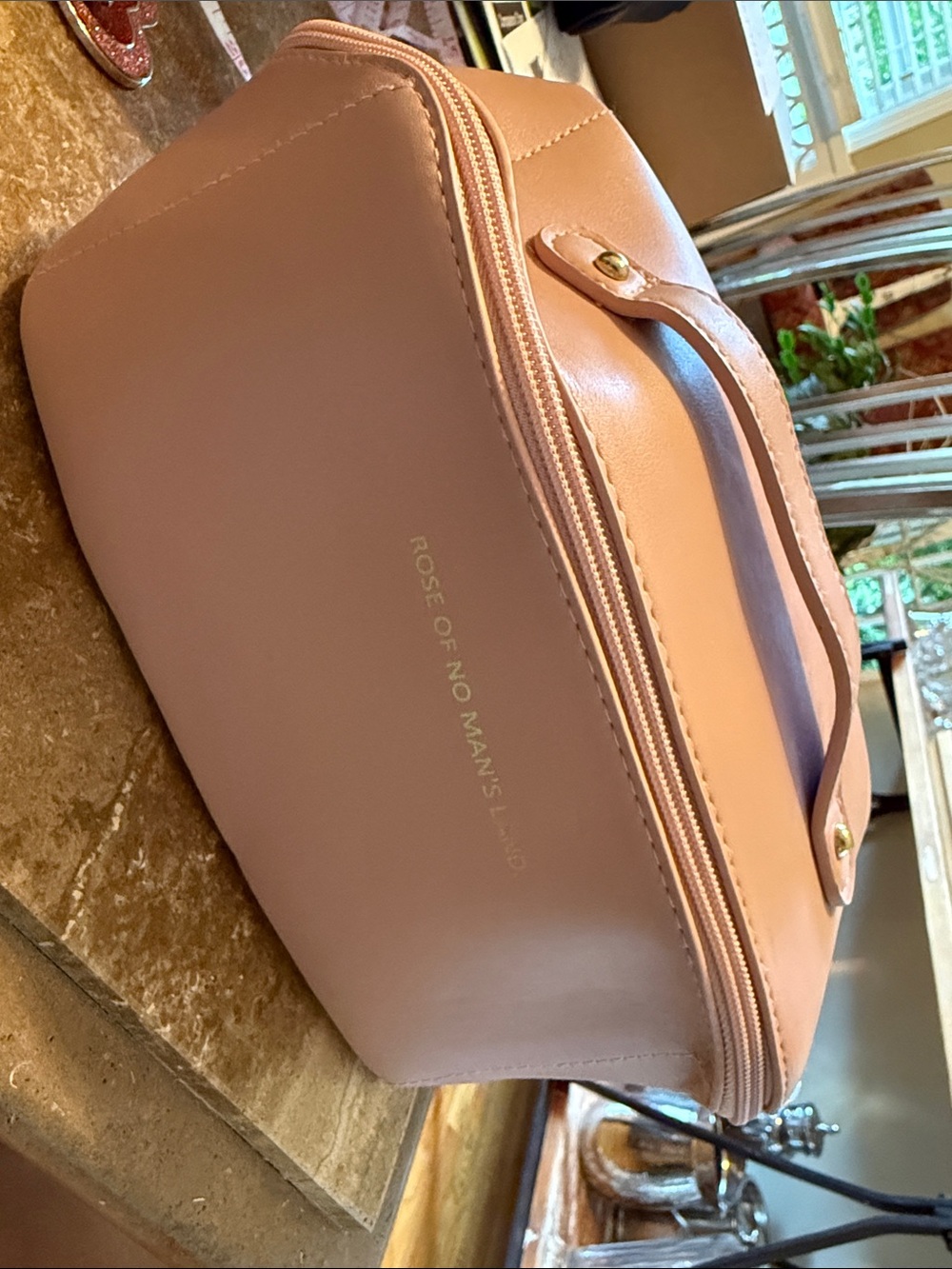 Pink Cosmetic Train Case